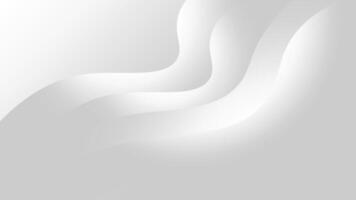 Abstract Grey Wave Pattern with Soft Gradients Flowing Shapes vector