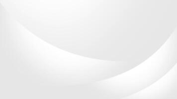 Clean White Abstract Background with Subtle Gradient and Swooping Curved Lines vector