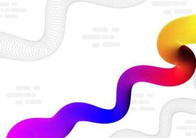 Digital fluid background. Wave colorful shape concept. Design for abstract futuristic fluid technology gradient background. vector