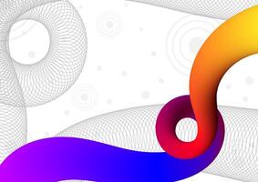 Digital wave colorful abstract futuristic fluid line technology gradient background. vector