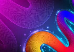 Digital technology Wavy background. Design for abstract fluid curve wave shape connect telecoms internet online fiber gradient. vector