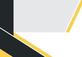 a black and yellow geometric pattern vector