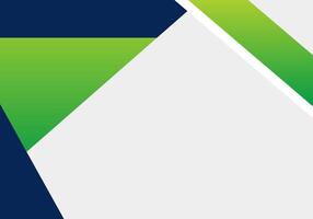 a green and white triangle with a white background vector