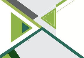 a green and white geometric pattern with a triangle vector
