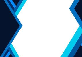blue and white geometric background with a blue arrow vector