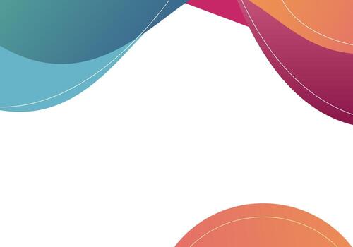 abstract colorful wave background with white space for text vector