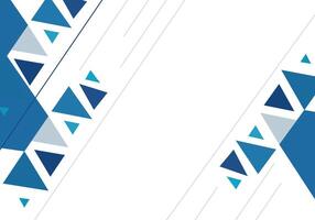 Unique blue and white geometric background with triangles vector