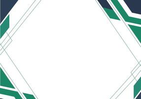 Unique green and white background with a geometric design layout vector