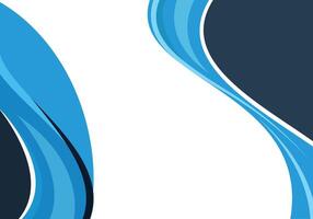 abstract blue and white background with wavy lines vector
