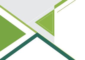 a green and white background with a triangle layout vector
