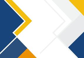 a blue and yellow background with an arrow vector
