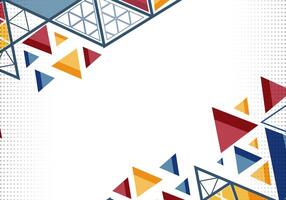abstract background with triangles and dots vector