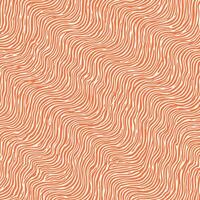 Abstract wavy pattern with flowing organic lines in a retro style. Hand drawn texture in warm earthy tones. Perfect for backgrounds, textiles, wallpapers, and graphic design vector