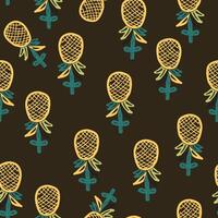 pineapple fabric custom fabric vector