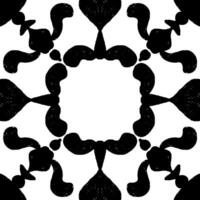 a black pattern with a circular design vector