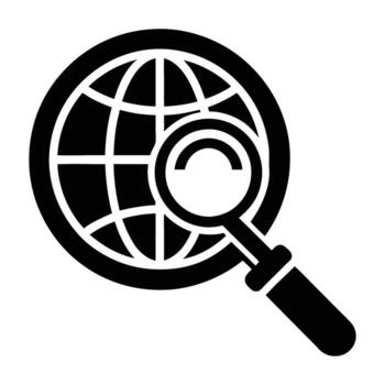 silueta para ip habla a buscar en Internet protocolo mostrado en blanco antecedentes vector