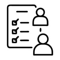 Marketing lead qualification icon with checklist design on white background vector