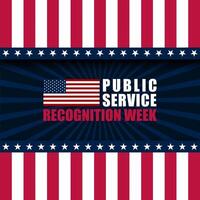 Public service recognition week vector