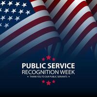 Public service recognition week vector