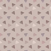 Geometric seamless pattern with small triangles in pastel colors on a soft background. Perfect for textiles and wrapping paper. vector