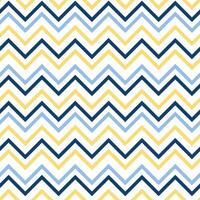 Colorful zigzag pattern in blue, yellow, and navy across a textile background created in a modern design style vector