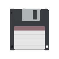 computer floppy disk drive on white background vector
