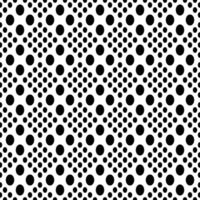 A black and white polka dot pattern vector