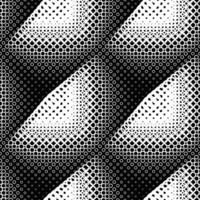 Geometric abstract black and white circle pattern background vector
