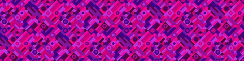 Horizontal abstract seamless geometrical mosaic pattern background vector