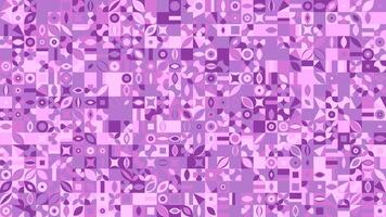 Chaotic colorful abstract geometric pattern webpage background vector