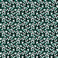 Seamless green and white pattern with a large number of small triangles vector