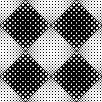 Monochrome abstract geometrical dot pattern background design vector