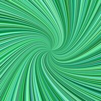 Spiral background - green design from rotating rays in colored tones vector