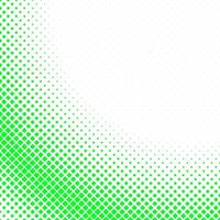 Abstract geometrical halftone diagonal square pattern background from green squares vector