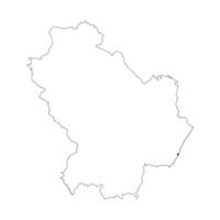 Basilicata blank outline map vector