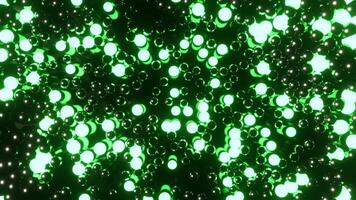 Green Pulsating Glowing Dots Background VJ Loop I 4K video