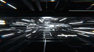 White Sci-Fi Cybernetic Strobe Array Background VJ Loop I 4K video