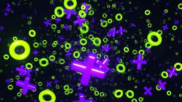 Purple and Light Green Xo Tunnel Background VJ Loop I 4K video