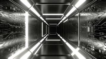 White Neon Strobe Texture Chip Corridor Background VJ Loop I 4K video