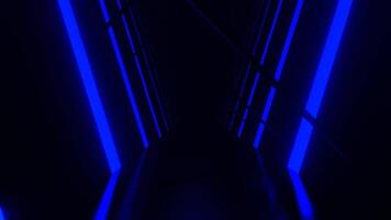 Deep Blue and Red Neon Strobe Corridor With Asymmetrical Frames Background VJ Loop I 4K video