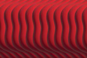 Rhythmic waves in red that create a sense of fluid movement and energy. vector