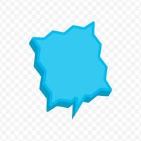 the speech bubble icon in isometric style vector