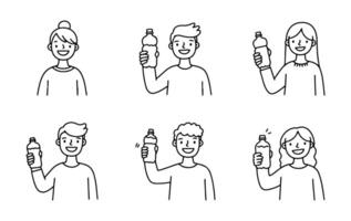 The people drinking water icon is a icon that can be used and customized in digital content. vector