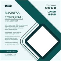 Business corporate flyer template with square square shape vector