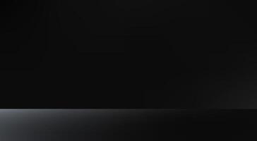 Empty black studio background. Empty Room Studio with table. Space for selling products, backdrop, wallpaper, background, text. Gradient table. illustration vector