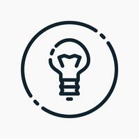 Design Illustration graphic of lamp icon with line style. Suitable for UI, mobile design, web design, etc. vector