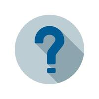 Design Illustration graphic of question mark icon with flat style. Suitable for UI, mobile design, web design, etc. vector