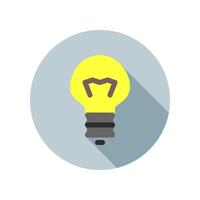 Design Illustration graphic of lamp icon with flat style. Suitable for UI, mobile design, web design, etc. vector
