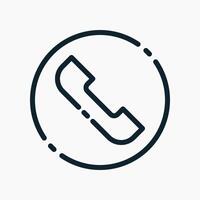 Design Illustration graphic of phone icon with line style. Suitable for UI, mobile design, web design, etc. vector