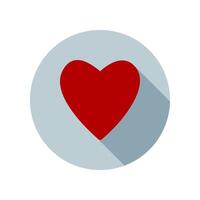 Design Illustration graphic of love mark icon with flat style. Suitable for UI, mobile design, web design, etc. vector